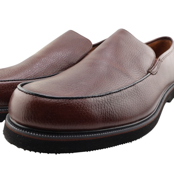 Dr. Scholl\'s Slip On Moc Mens 13 Brown Leather Comfort Loafers 125LC72 NIB main image 7